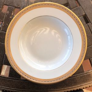 4 Haviland Limoges Porcelain Soup Plates 9” Place Vendome Gold Trim